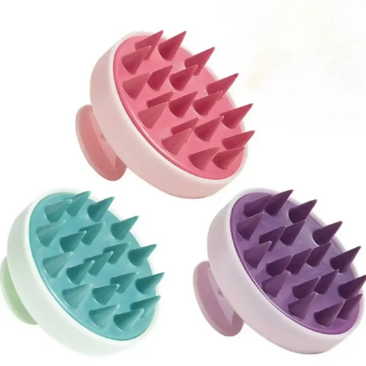 1pc Silicone Shampoo Brush Head Scalp Massage Comb Hair